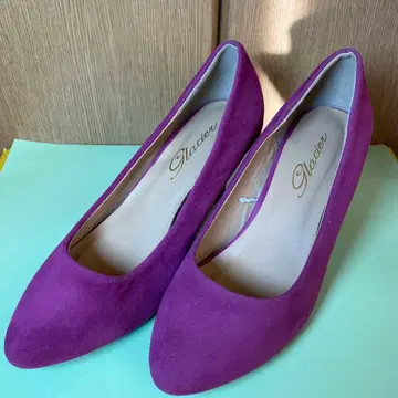 [ M 사이즈 ] Glacier 보라색 스웨이드 펌프스