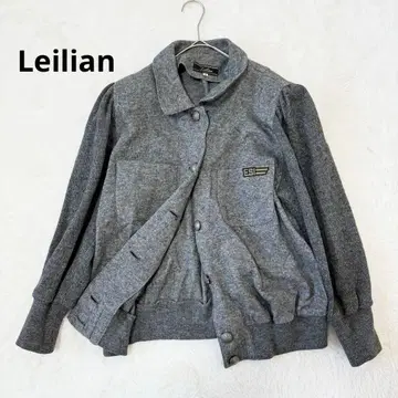 레리안 니트 스웨터 자켓 울 혼방 겉옷 9 그레이