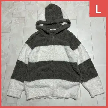 GELATO PIQUE 플리스 자켓 그레이/화이트 L