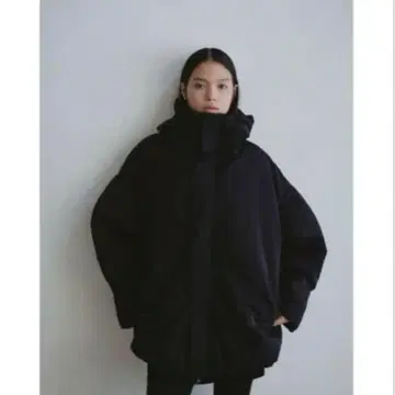 STYLEMIXER 블랙 퍼 볼륨 코트