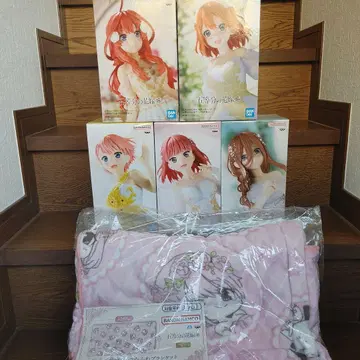 5등분의 신부 피규어 5체 세트 담요 포함