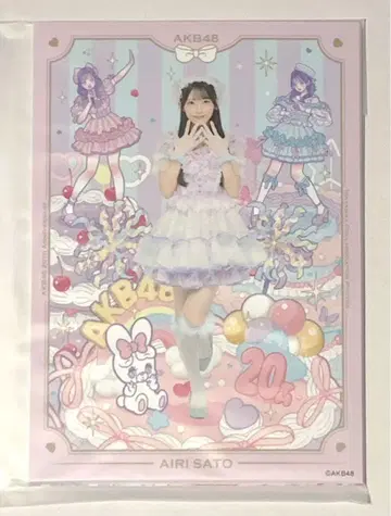 AKB48 사토 아야세 아티스트 콜라보 브로마이드 isayamax 아틀레