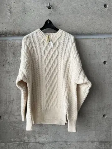 nagonstans 아이보리 케이블 니트