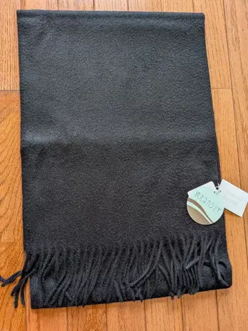 MOONBAT LUNA LUCE 워셔블 캐시미어 머플러 블랙