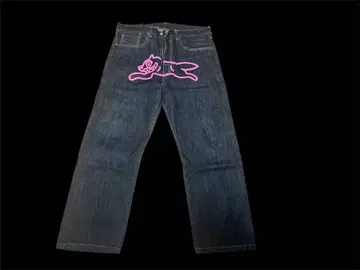 BBC 빌리어네어 보이즈 클럽 핑크 그래픽 데님 팬츠 초기
