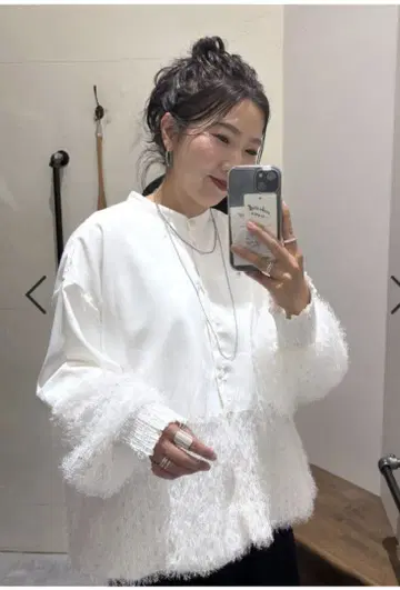 [NIKO AND] 밴드 카라 블라우스 L 사이즈 미사용 새상품