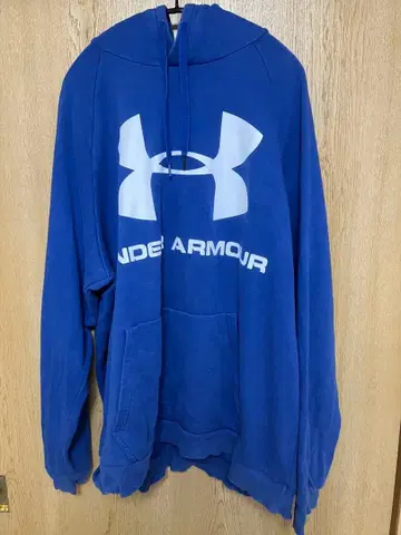 언더아머 후드티 XXL 파랑 블루 후디 언더아머