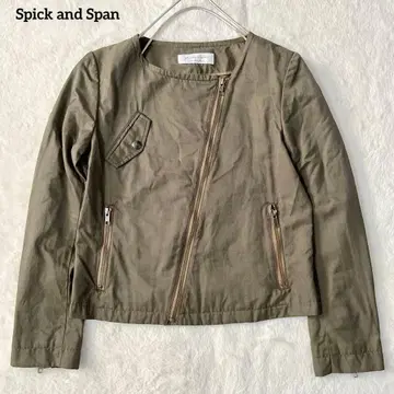 컨디션 최상 Spick and Span 노카라 자켓 집업