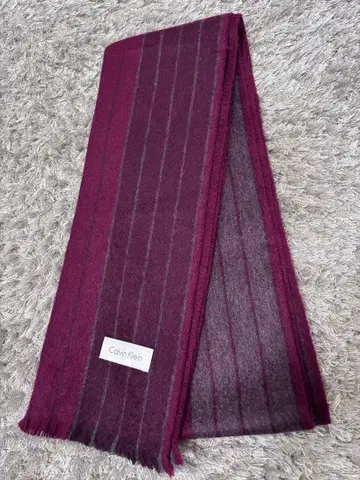 Calvin Klein 캐시미어 100% 머플러 버건디