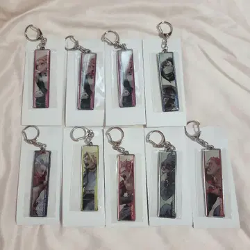 [ 새상품 ] 히로아카 원화전 메탈 키링 컬렉션 키 비주얼 9종 세트