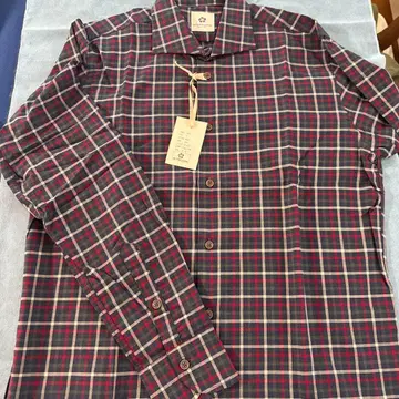 ALTEFLOWER 체크 무늬 셔츠 B21 16-41