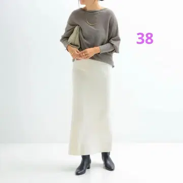 Demi-Luxe BEAMS 심플 타이트 니트 스커트 .M 38