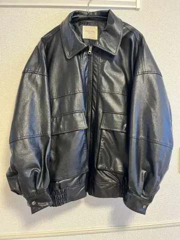 FREAK'S STORE 오버 사이즈 가죽 자켓