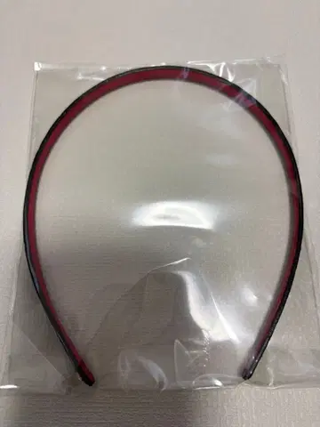 컴플렉스 비즈 가죽 머리띠 블랙 새상품