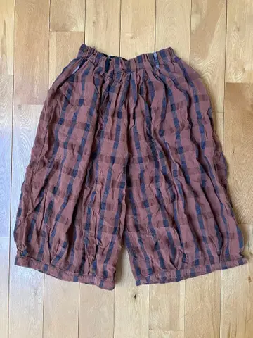 이마고 Emago 체크 벌룬 팬츠 벽돌