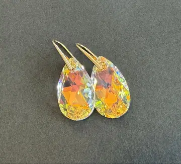 오로라 크리스탈 드롭 귀걸이 (스와로브스키 사용)