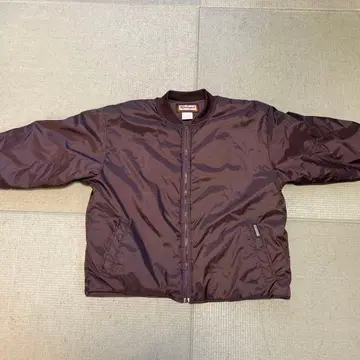 다크 브라운 봄버 자켓