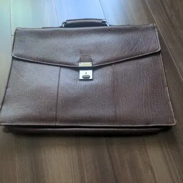 브라운 가죽 비즈니스 백