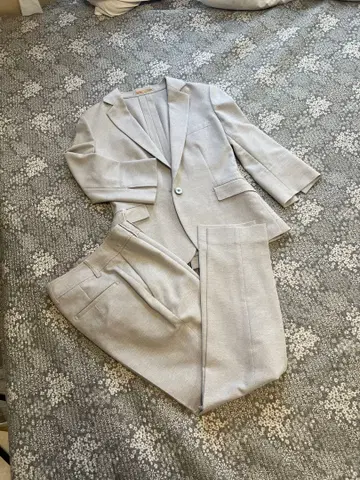 썸머 팬츠 수트 그레이지