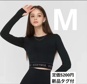 XWFLT01H3 로고 크롭 긴팔