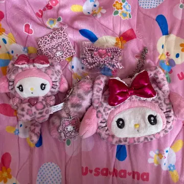 산리오 갸루 고양이 마이멜로디 4점