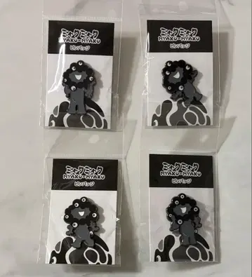 블랙 미야쿠미야쿠 핀 배지 A B C D 4종 세트 EXPO 2025