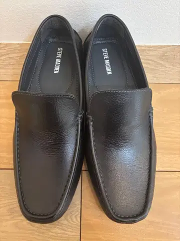 [ 새상품 ] 스티브마덴 슬립온 로퍼 천연 가죽 블랙