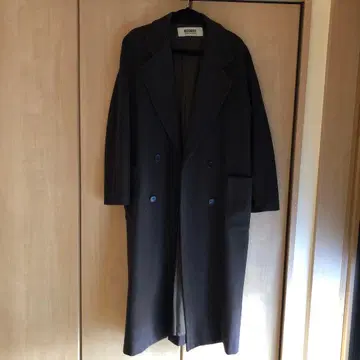 BASISBROEK 다크 브라운 롱 코트