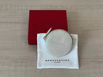BONAVENTURA 라운드 코인 케이스 아이보리