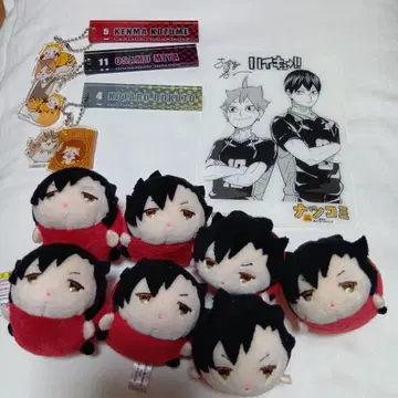 하이큐 쫀득쫀득 마스코트 캐릭터 굿즈 세트 아크릴 키링