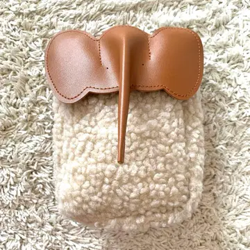 코끼리 디자인 보아 숄더백 엘리펀트 카멜 스마트폰 숄더