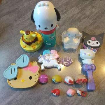 산리오 완구 목욕탕 공 피규어 묶음 판매