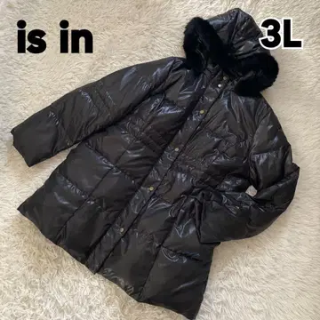 블랙 퍼 부착 다운 자켓 3L