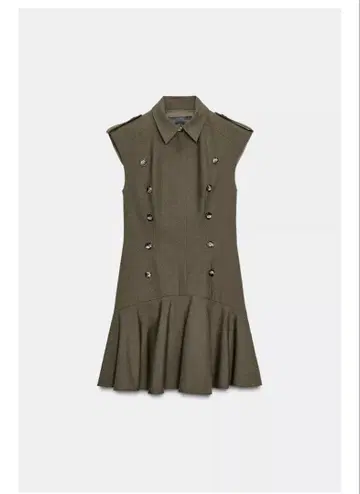 ZARA 프릴 숄더 패드 숏 기장 원피스