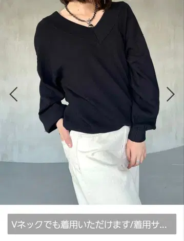 미사용 새상품 PAGEBOY 신상 멀티 2way 넥 풀오버