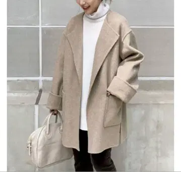 Spick & Span 노카라 리버 코트 스픽 앤 스팬