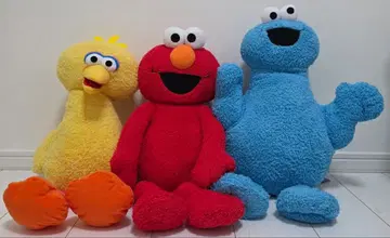 세서미 스트릿 폭신폭신 초 BIG 봉제 인형 3개 세트