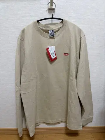 CHUMS 베이지 긴팔 t셔츠 L