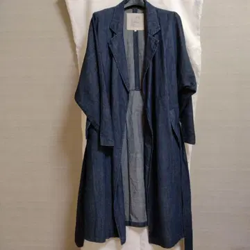 08Mab 데님 롱 코트