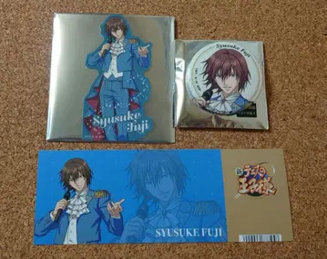 후지 슈스케 화이트데이 테니스의 왕자님  캔뱃지 특전 티켓 애니메이트