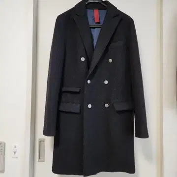 일레븐티 더블 브레스트 체스터 코트