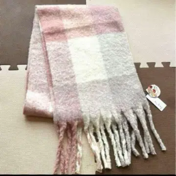 미사용 새상품 복슬복슬 머플러 시어버터 가공 문배트사제