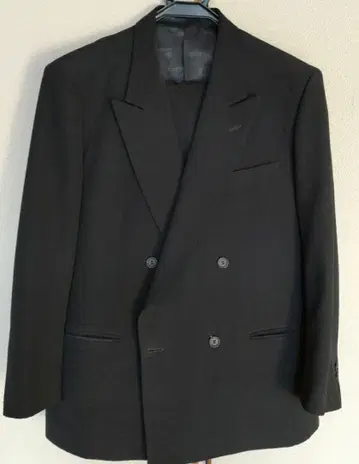 프로그레시브 블랙 포멀 더블 브레스트 상하의