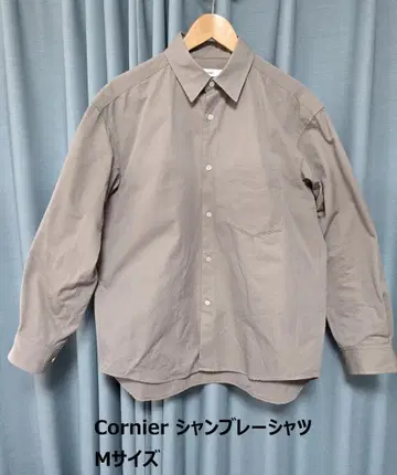 Cornier 코튼 샴브레이 셔츠 M 사이즈