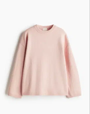 오버 사이즈 스웨터 핑크 H&M