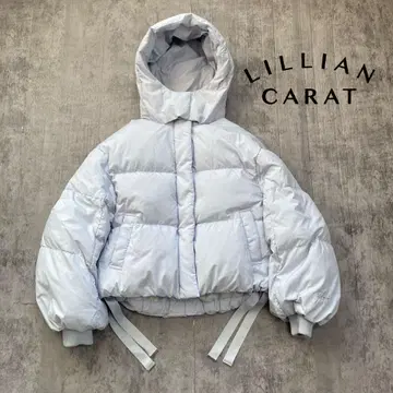 [ 새상품급 ] LILLIAN CARAT 사이드 리본 숏 다운