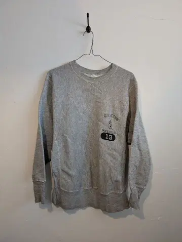 Champion 리버스 위브 70s 단일 택 파랑