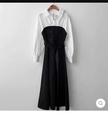 [ TORUGATO ] 튜브 절개 셔츠 원피스