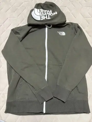 THE NORTH FACE 풀 지퍼 후드티 올리브 L 사이즈