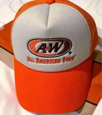 A&W 메쉬 캡 오렌지 오키나와 한정판